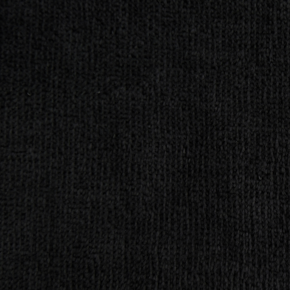 ハンドタオル ブラック シャーリング面 灰色 サロン おしぼりタオル 刺繍 名入れにも